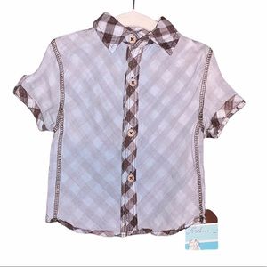 🍑3/$25🍑 Gauze Button Down Boys Shirt